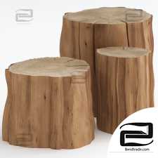 Stump coffee tables Stump coffee tables