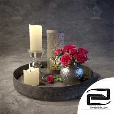 Decorative set Decor set with candles