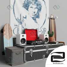 Decorative set Decor set for a teenager's room