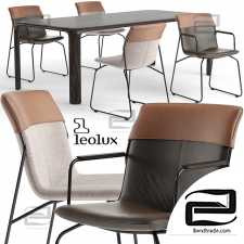Table and chair Leolux Ditte