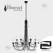 Hanging lamp Elstead Lighting CARISBROOKE CB18 BLK Hanging lamp