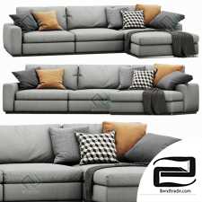 Sofa Sofa Flexform Beauty Chaise Lounge