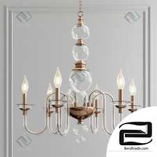 Blown Glass Chandelier Pendant Light