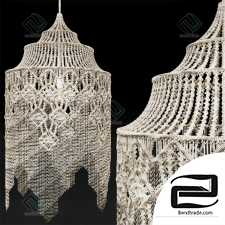 Macrame Chandelier Pendant Light