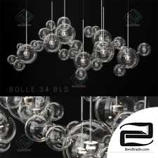 Hanging lamp Giopato & Coombes Bolle 34 Bubble 2 CLEAR SILVER