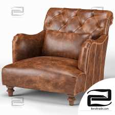 Armchair Armchair British Industrial Rustic