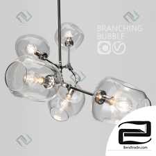 Hanging lamp Branching bubble 5 lamps Hanging lamp