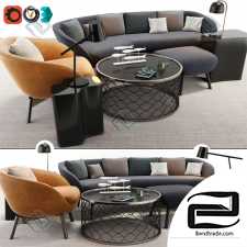 Minotti Russell ArmChair And Sofa