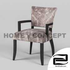 Mimi Dining Chair With armrests, black legs; Mimi Dining Chair With Arms, Black