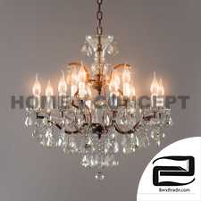 Crystal chandelier, 26 Inches, Crystal Chandelier 26 Inches