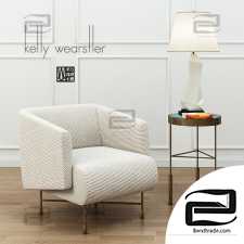 Armchair Armchair KELLY WEARSTLER BIJOUX LOUNGE