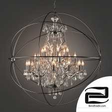 Crystal chandelier with gyro large, Gyro Crystal Chandelier Large