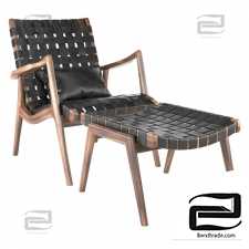 Armchair Armchair WLC 22 Woven Leather