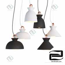 Hanging lamp on string suspension