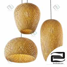 Hanging bamboo lamp pendant lamp