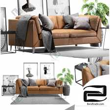 Sofa Sofa Scandinavian living set Ikea Stockholm