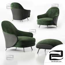 Armchair Armchair Minotti Angie