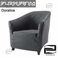 Armchair Armchair Flexform Doralice