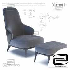 Armchair Armchair Minotti Leslie 07