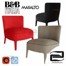 Armchair Armchair B&B Italia Febo Maxalto