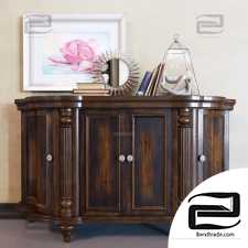 Cabinets, chests of drawers Sideboards, chests of drawers Shaped Credenza