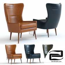 Armchair Armchair West Elm Erik Wing