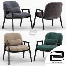 Armchair Armchair Baltimore velvet Calligaris