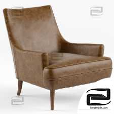 Armchair Armchair Vanda Camel Brown Leather