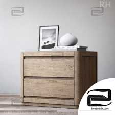 Curbstone RH MARTENS 30in CLOSED NIGHTSTAND