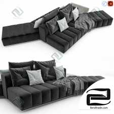 Sofa Sofa Minotti Freeman Lounge Arrangement 06