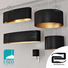 Hanging lamp EGLO PASTERI set 4 Hanging lamp Black&Gold