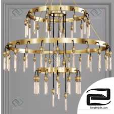 Restoration Hardware AXIS 3-TIER CHANDELIER Pendant LAMP