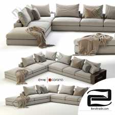 Sofa Sofa Flexform Groundpiece Sectional