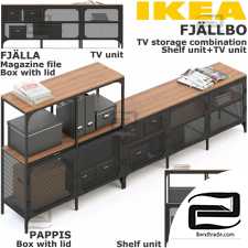 Cabinets, dressers Sideboards, chests of drawers FJALLBO TV STORAGE COMBINATION