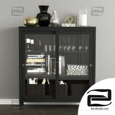 Showcase cabinet Showcase cabinet Hamnes Ikea