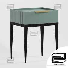 Metropolitan Dantone home bedside table BDST-BSC-1DR_1