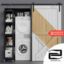 Bathroom Decor BarnDoor Laundry