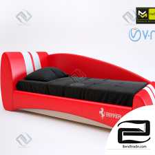 Children's bed Formula car