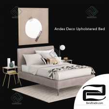 Bed Andes Deco Upholstered