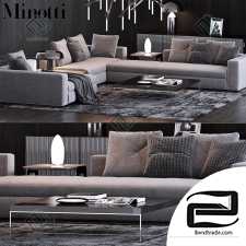 Sofa Sofa Minotti Set 07