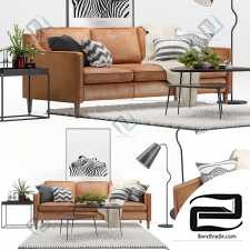 Sofa Sofa Scandinavian livig West Elm Hamilton