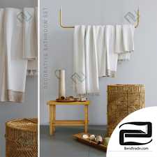 Bathroom decor Decorative bathroom set from Zara Home