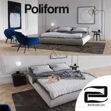 Bed Bed Poliform Bolton