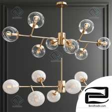 Pendant Lamp Modern Espalier Branching Globe Chandelier