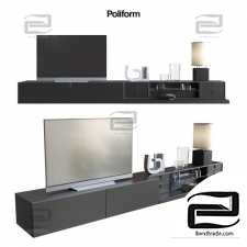 TV stand tv stand POLIFORM VARENNA SISTEMI GIORNO QUID