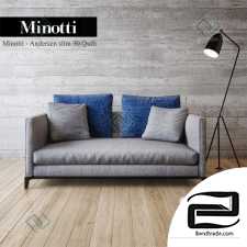 Sofa Sofa Minotti Andersen slim 90 Quilt