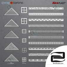 Bathroom decor Shower channels, floor drains Alca Plast