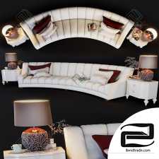 Sofa Sofa Flair Edition Contemporary Curved