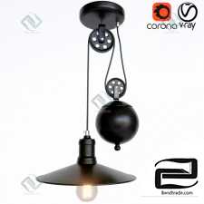 Hanging lamp Black counterbalance lamp