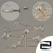 Hanging lamp EICHHOLTZ Chandelier Argento L 112076 111975